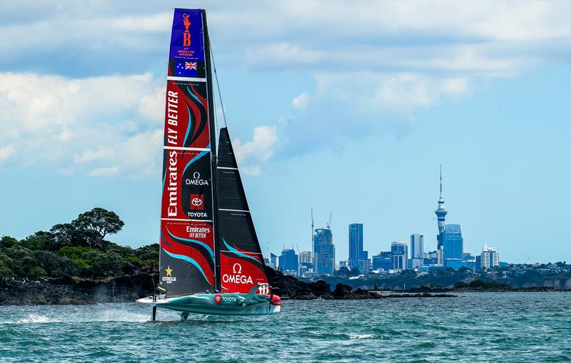 Emirates Team New Zealand - AC40 - Day 32 - Auckland - November 10, 2023 photo copyright Sam Thom/America's Cup taken at Royal New Zealand Yacht Squadron and featuring the AC40 class