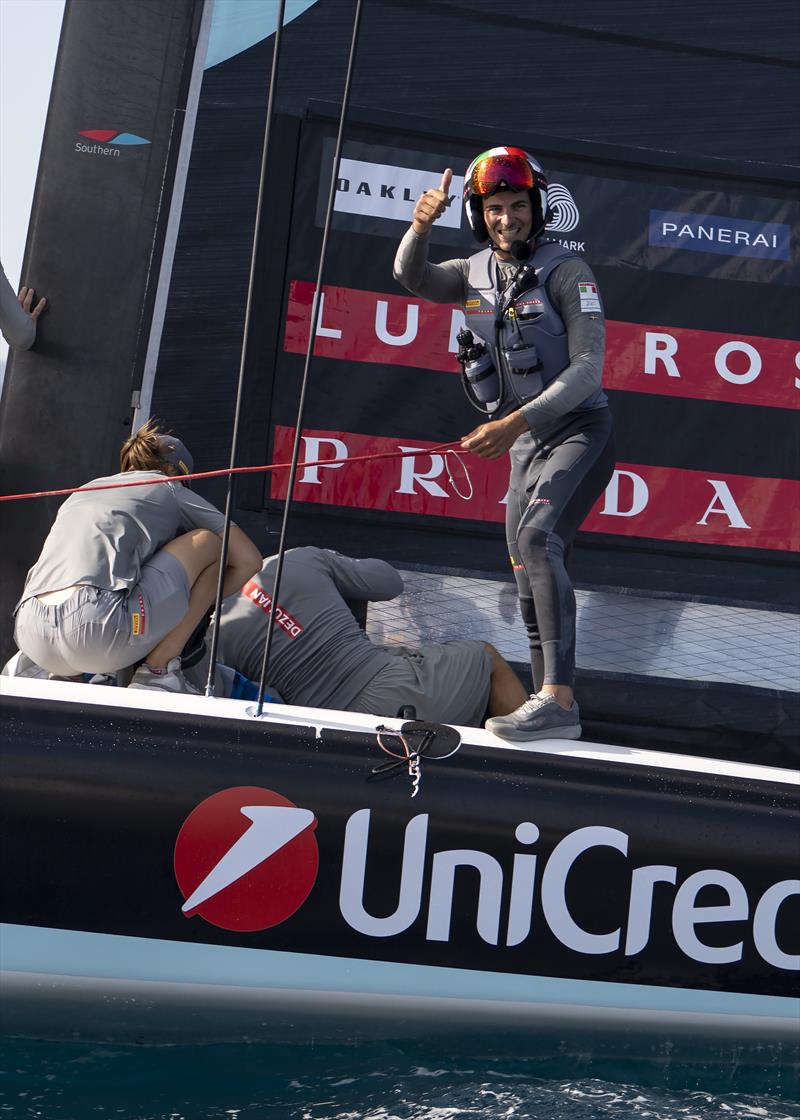 Luna Rossa Prada Pirelli Youth Team Italy celebrate - AC40 - UniCredit Youth America's Cup Semi Final - September 24, 2024 - photo © David Maynard / www.alleycatphotographer.com