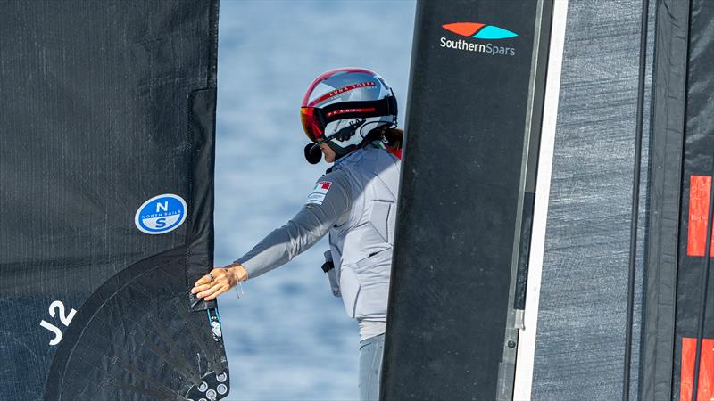  Luna Rossa Prada Pirelli Women's Team - PUIG Women's America's Cup, Official Practice - October 1, 2024 photo copyright Ian Roman / America's Cup taken at Circolo della Vela Sicilia and featuring the AC40 class