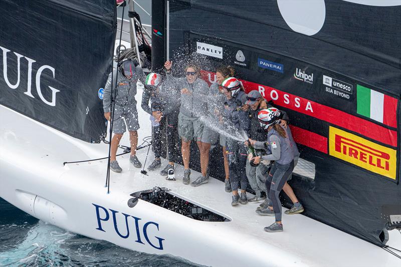 Luna Rossa Prada Pirelli Women's Team win the Puig Women's America's Cup Final - October 12, 2024 - photo © Ricardo Pinto / America's Cup