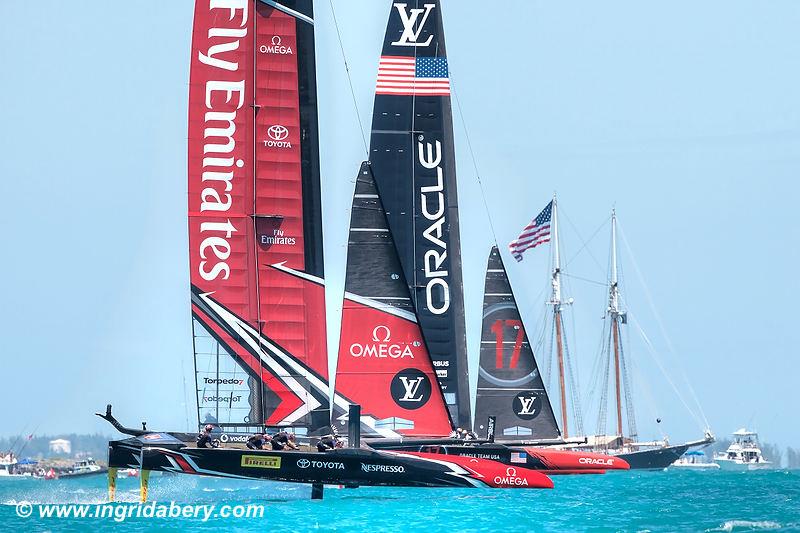 Emirates Team New Zealand on match point after day 4 of the 35th America's Cup Match - photo © Ingrid Abery / www.ingridabery.com