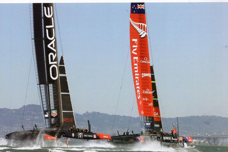 Although the Kiwis weren't the first at foiling, their focused approach quickly made it a technique that was perfect for the America's Cup, as for the first time sailing suddenly became televisual photo copyright Richard Gladwell taken at  and featuring the AC72 class