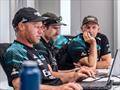 © Hamish Hooper / Emirates Team New Zealand Nathan Outteridge, Sam Meech and coach Ray Davies in one of the first strategy meetings of the 38th America's Cup - Auckland - May 14, 2025 © Hamish Hooper / Emirates Team New Zealand