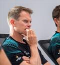 © Hamish Hooper / Emirates Team New Zealand Chris Draper (GBR) in one of the first strategy meetings of the 38th America's Cup - Auckland - May 14, 2025 © Hamish Hooper / Emirates Team New Zealand