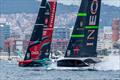 Emirates Team NZ and INEOS Britannia - Race Day 1 - America's Cup Match 2024 - Barcelona © Ian Roman / America's Cup