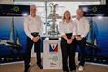 © Team Australia Grant Simmer OAM, Tash Bryant, and Glenn Ashby at the launch of Team Australia, who despite being a late entry, have a boat, and will compete in the 38th America's Cup in Naples © Team Australia