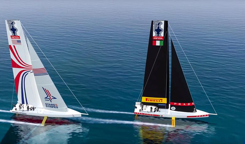 AC75's racing in the America's Cup World Series - Cagliari, Sardinia - photo © America's Cup Media