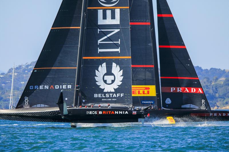 Prada Cup Final Day 3: Ineos Team UK crosses ahead of Luna Rossa Prada Pirelli - photo © COR36 / Studio Borlenghi