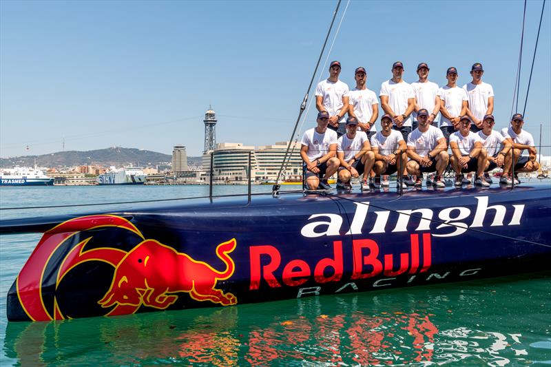 Alinghi Red Bull Racing, Challenger for the 2024 America's Cup, is launched in Barcelona, Spain - August 8, 2022 photo copyright Alinghi Red Bull Racing taken at Société Nautique de Genève and featuring the AC75 class