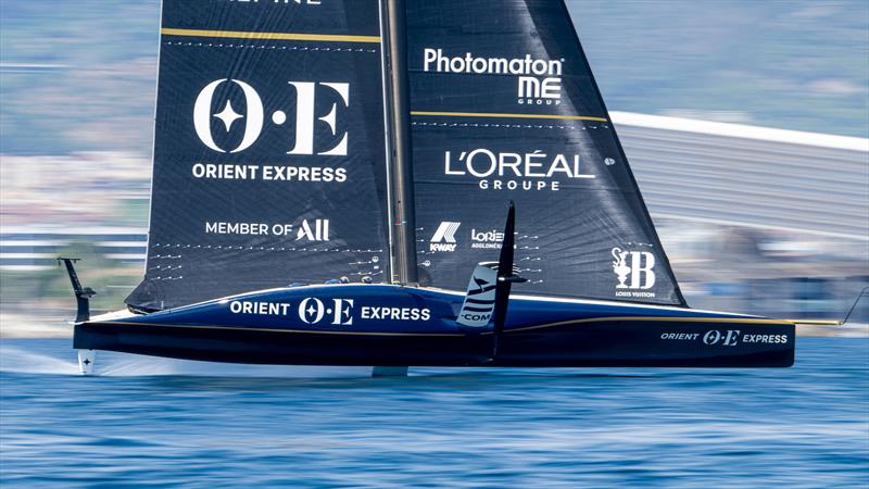 Orient Express - AC75  - Practice Session - Barcelona - August 15, 2024 photo copyright Ricardo Pinto / America's Cup taken at Yacht Club de France and featuring the AC75 class