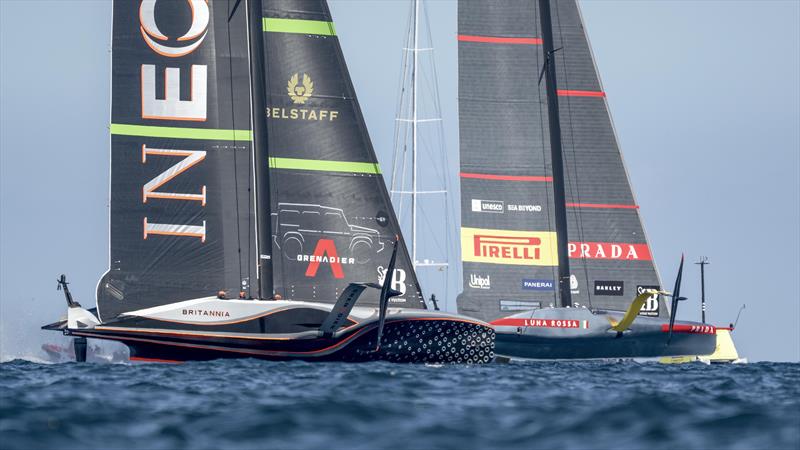 Round Robin Sail-Off - INEOS Britannia vs. Luna Rossa Prada Pirelli on Louis Vuitton Cup Round Robin Day 9 - 9th September 2024 - photo © David Maynard / www.alleycatphotographer.com