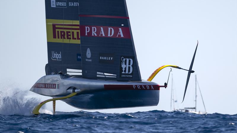 Luna Rossa Prada Pirelli vs. New York Yacht Club American Magic on Louis Vuitton Cup Semi-Finals Day 2 - 15th September 2024 - photo © David Maynard / www.alleycatphotographer.com