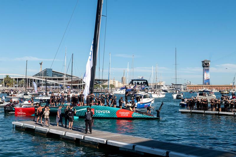 Emirates Team New Zealand returns to base after defending the 37th America's Cup - Barcelona - Oct 19, 2024 - photo © Ana Ponce / America's Cup