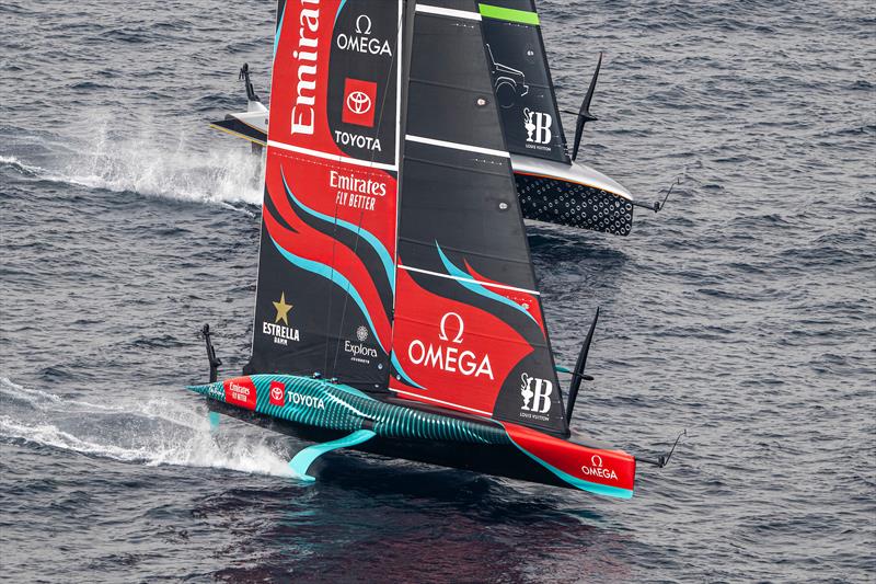 Emirates Team NZ - Day 3 - Race 4 - 37th America's Cup - Barcelona - October 19, 2024 photo copyright Ricardo Pinto / America's Cup taken at Royal New Zealand Yacht Squadron and featuring the AC75 class