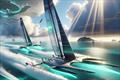 © Pierre-Jean Cottalorda Final downwind leg — the naves tear along the course boundary at blistering speed © Pierre-Jean Cottalorda