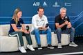 Athena Racing's Ben Ainslie (centre) at the SailGP Media conference - Portsmouth - July 2025 © Richard Gladwell - Sail-World.com/nz