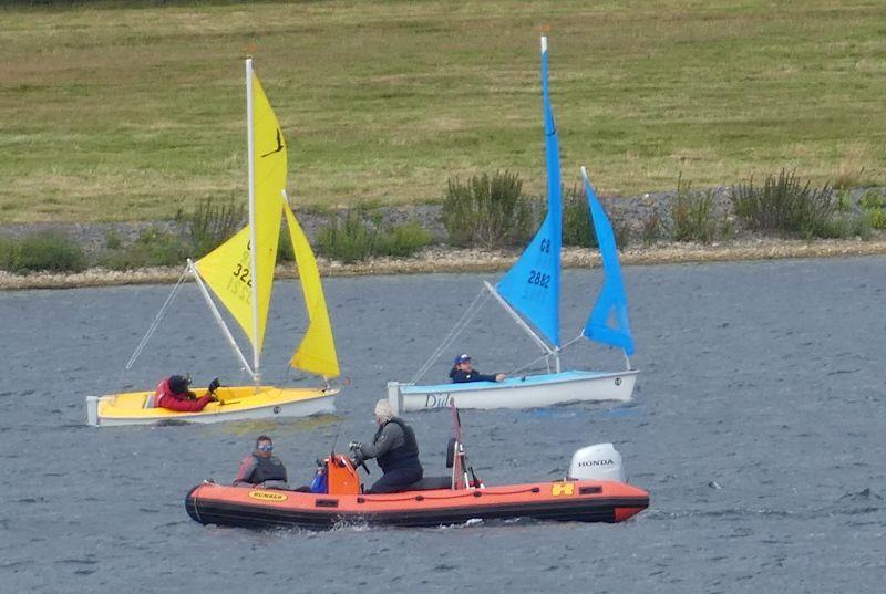 303 singlehanders battling for the lead - UK Hansa Nationals at Rutland photo copyright Ivor Barrett taken at Rutland Sailing Club and featuring the Hansa class