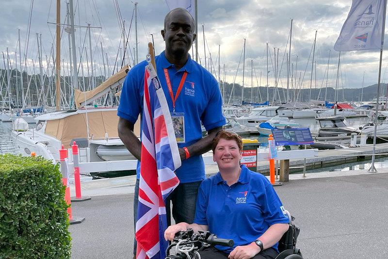 Leslie Philip and Kirsten Pollock - 2025 Hansa and Para World Championships photo copyright Hansa Class UK taken at Royal Prince Alfred Yacht Club and featuring the Hansa class