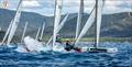 A Class Cat Worlds at Punta Ala - The top mark on the Open course, first lap is always good for potential crowd-pleasing moments. Here Thomas Paasch, DEN 1 gets a teabagging © Gordon Upton / www.guppypix.com