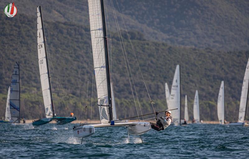 A Class Cat Worlds at Punta Ala day 3 photo copyright Gordon Upton / www.guppypix.com taken at Centro Velico Punta Ala and featuring the A Class Catamaran class