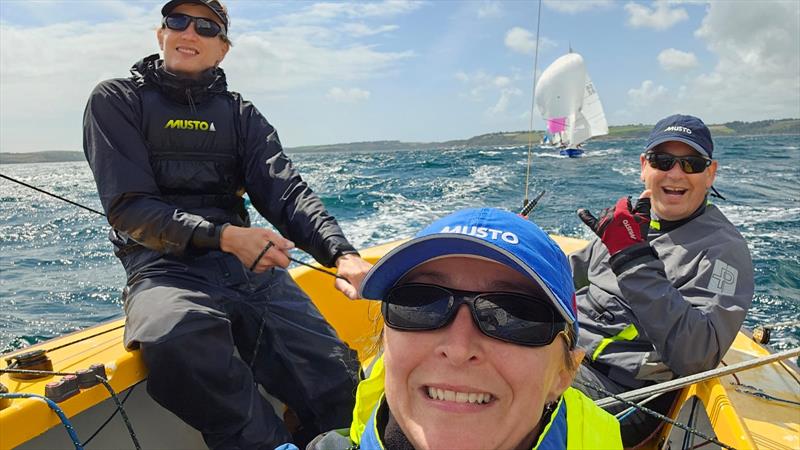 Nemesis during the 2023 Ajax Nationals at St. Mawes photo copyright Jenna Robbins taken at St. Mawes Sailing Club and featuring the Ajax class