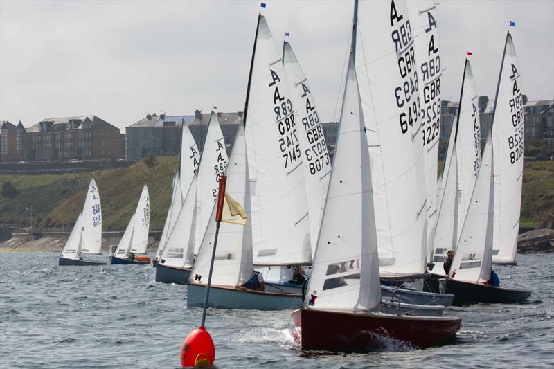 Start line - Albacore UK National and European Championships 2024 photo copyright Tim Olin / www.olinphoto.co.uk taken at Tynemouth Sailing Club and featuring the Albacore class