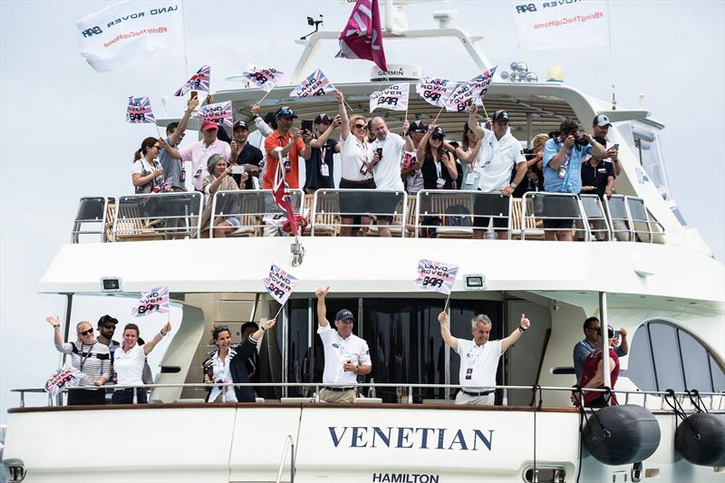 The team was always assured of fantastic support, both off and on the water, and online!  LandRover BAR, 35th America's Cup, Bermuda, June 2017 photo copyright Harry KH / Land Rover BAR taken at Royal Yacht Squadron and featuring the ACC class