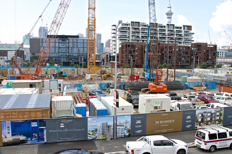 Wynyard Point commercial and residential development - America's Cup bases - January 30, 2109 - photo © Richard Gladwell