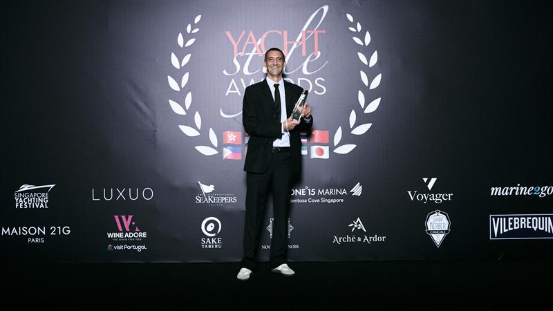 Ben Moreau, Regional Sales Director APAC, at the Yacht Style Awards - photo © Aquila Catamarans