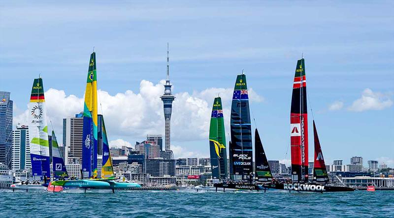 F50s racing in the ITM New Zealand SailGP - Auckland - January 2025 - photo © Ricardo Pinto/SailGP