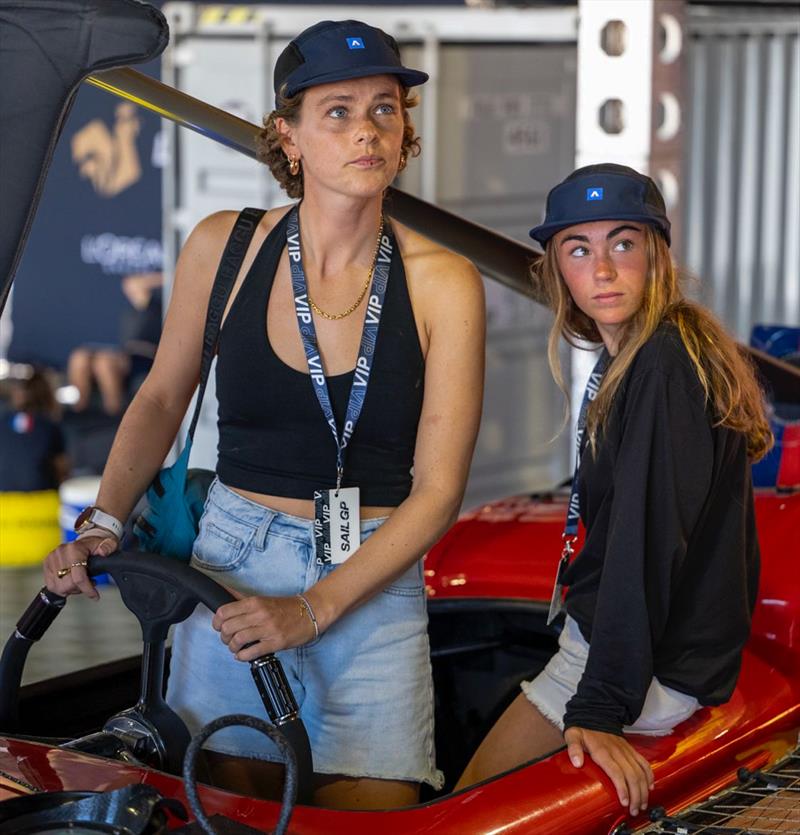 Armstrong riders meet SailGP sailors - Cadiz - October 2025 photo copyright Armstrong Foils taken at Real Club Náutico de Cádiz and featuring the  class