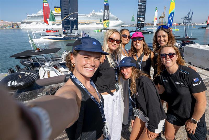 Armstrong riders meet SailGP sailors - Cadiz - October 2025 photo copyright Armstrong Foils taken at Real Club Náutico de Cádiz and featuring the  class