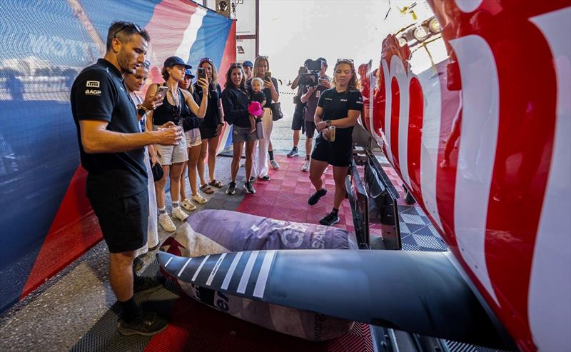 Armstrong riders meet SailGP sailors - Cadiz - October 2025 photo copyright Armstrong Foils taken at Real Club Náutico de Cádiz and featuring the  class