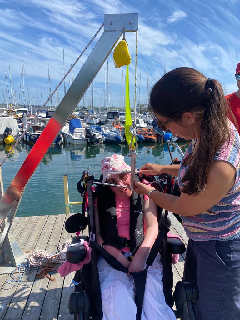 'Sip and Puff' sailboat making anything possible at Mylor Sailability thanks to MissIsle photo copyright Mylor Sailing School taken at Mylor Yacht Club and featuring the Artemis 20 class