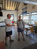 PRO and the event organiser Clare Geoghegan in the North Sails Seavolution B14 Nationals 2025 at Mumbles © Mark Watts