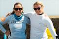 Lucy Loughton and Karen Branch following their successes at the B14 Global Championship &copy; B14 Class Association 