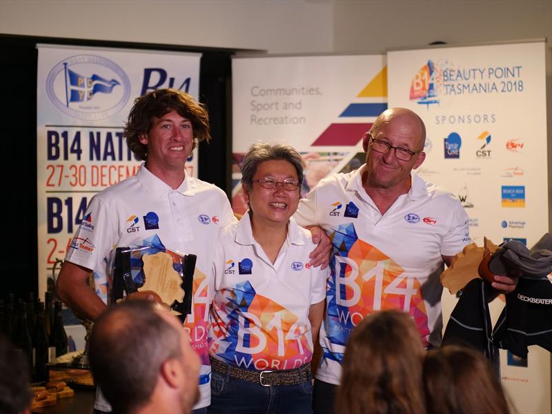 B14 Worlds prize giving: Dave Loutit & Dave Grace, 2nd Handicap - photo © Steve Miller