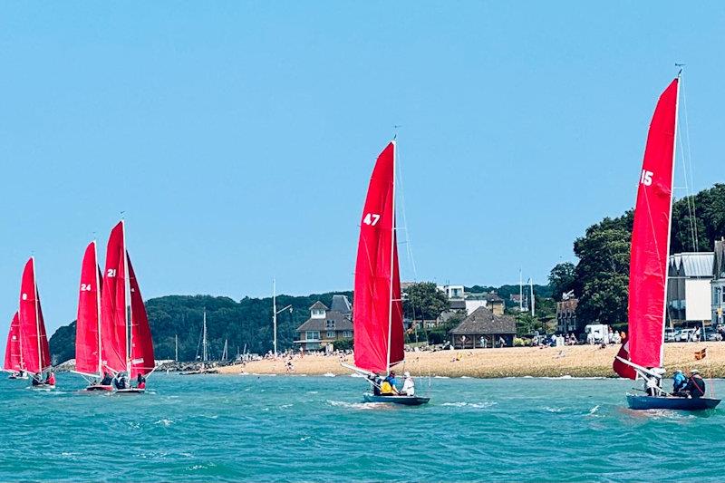 Bembridge classes racing on 2 August photo copyright Richard Jessel taken at Cowes Combined Clubs and featuring the Bembridge Redwing class