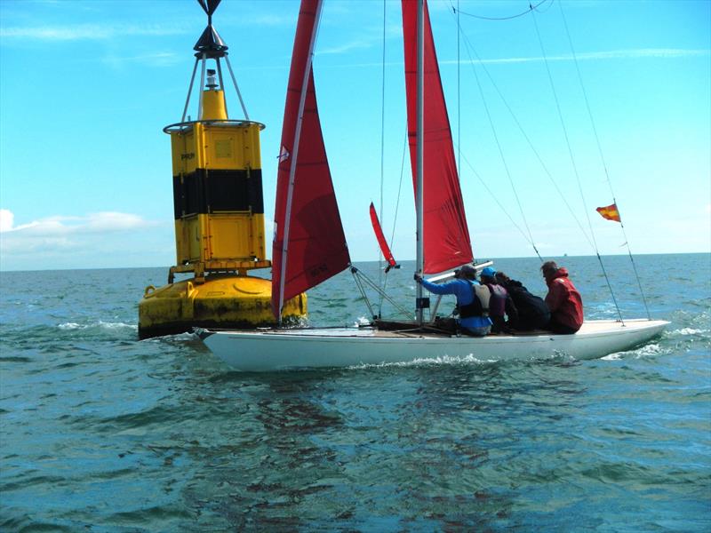 Keelboat racing at Bembridge Sailing Club in August - photo © Mike Samuelson