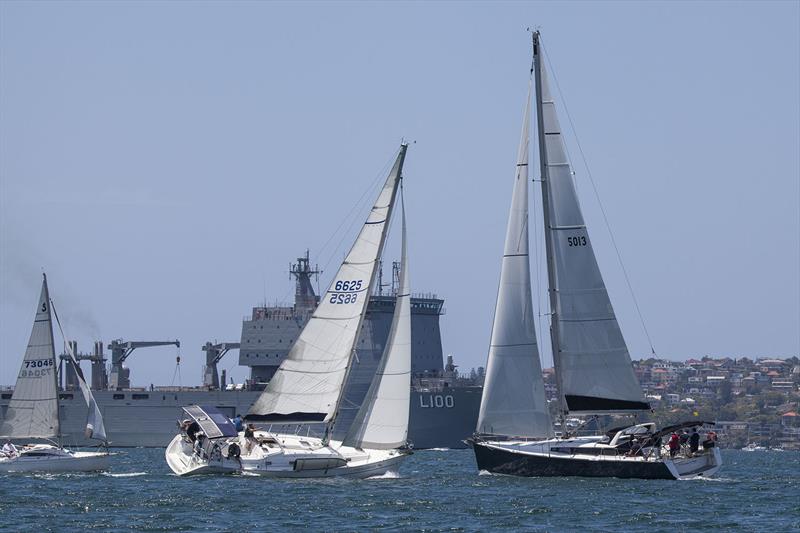 All types of Beneteaus came out for the Beneteau Cup, and the traffic was there too photo copyright John Curnow taken at Cruising Yacht Club of Australia and featuring the Beneteau class