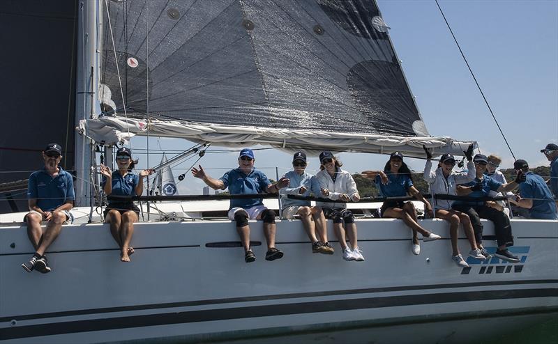 Finn had a large and happy crew photo copyright John Curnow taken at Cruising Yacht Club of Australia and featuring the Beneteau class