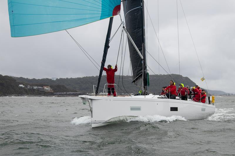 Firefox storming back down Pittwater under spinnaker - 2024 Beneteau Pittwater Regatta - photo © Jennifer McKinnon