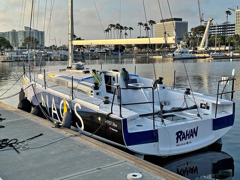 The new Rahan - have a close look at the branding on the Port quarter to see what the real intent is photo copyright Charles Ettienne-Devanneaux  taken at Los Angeles Yacht Club and featuring the Beneteau class