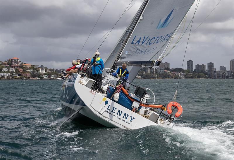 Powering along with the Beneteau First 44, Lenny photo copyright John Curnow taken at  and featuring the Beneteau class