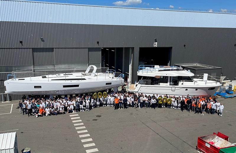 The 400th Oceanis 51.1 and the 200th Swift Trawler 41 left the factory photo copyright Beneteau Asia Pacific taken at  and featuring the Beneteau class