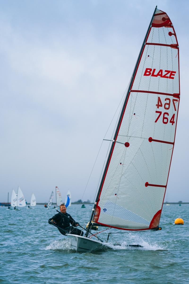 Charlie Matthews during RCYC SnowGlobe 2023  photo copyright Petru Balau Sports Photography / sports.hub47.com taken at Royal Corinthian Yacht Club, Burnham and featuring the Blaze class