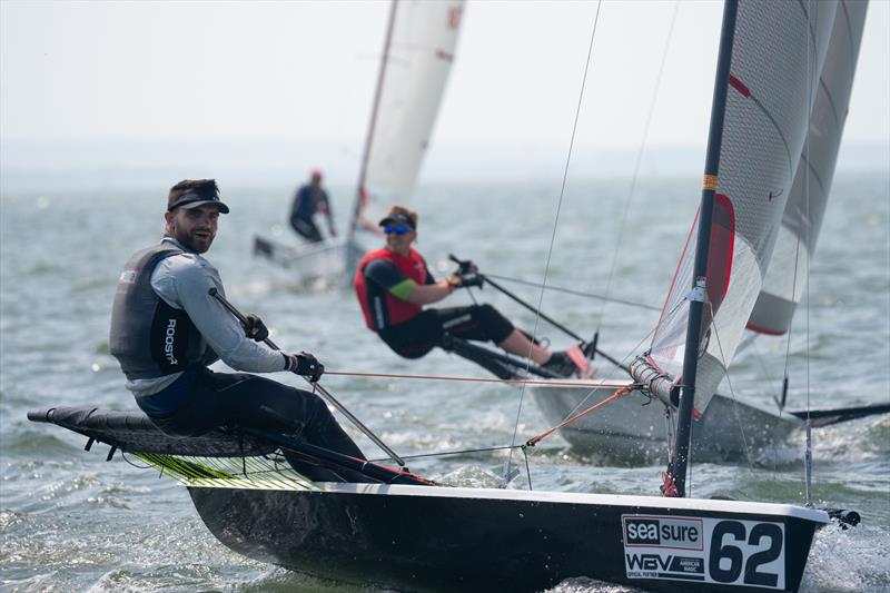 Will Gould during Blaze National Championship 2023 photo copyright Petru Balau Sports Photography / sports.hub47.com taken at Warsash Sailing Club and featuring the Blaze class