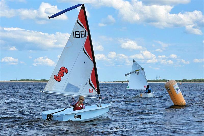 Isabella Rooke and Sophia Hardcastle - Cambridgeshire Youth League at Grafham Water photo copyright Hilary Talbot taken at Grafham Water Sailing Club and featuring the Bug class