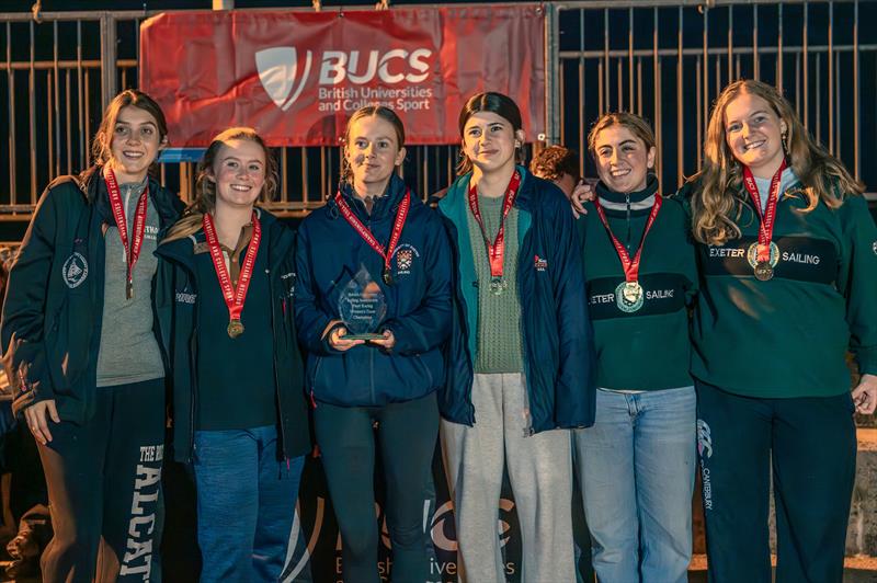 Exeter women's team win their category at the BUCS British University Fleet Racing Championships at Torbay - photo © Moiz Shah