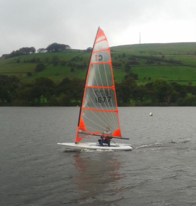 Byte sailing at Combs photo copyright John Saunders taken at Combs Sailing Club and featuring the Byte class